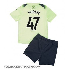 Manchester City Phil Foden #47 Tredjetrøje Børn 2022-23 Kortærmet (+ Korte bukser)